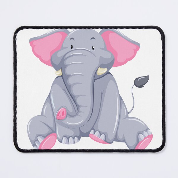 Item preview, Whimsical Elephant Delights Smiling in Playful Poses Cartoon Elephant designed and sold by GeepoxCreations.