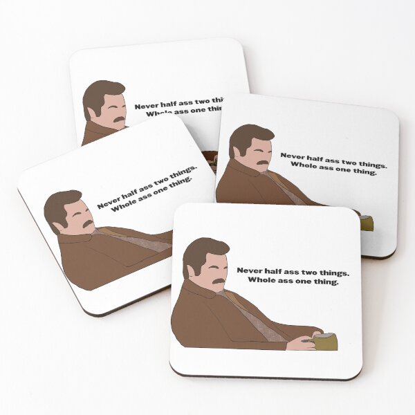 Item preview, Ron Swanson Half Ass designed and sold by abbie-kae.