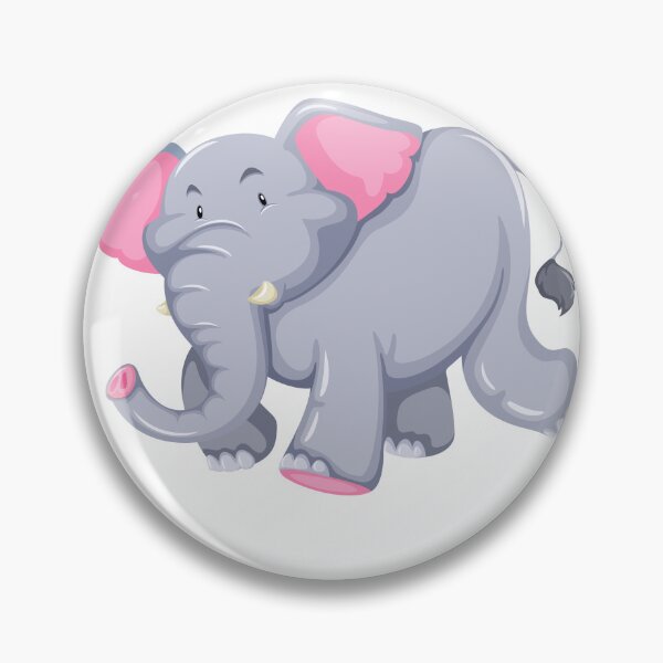 Item preview, Whimsical Elephant Delights Smiling in Playful walking Cartoon Elephant Doodle art designed and sold by GeepoxCreations.