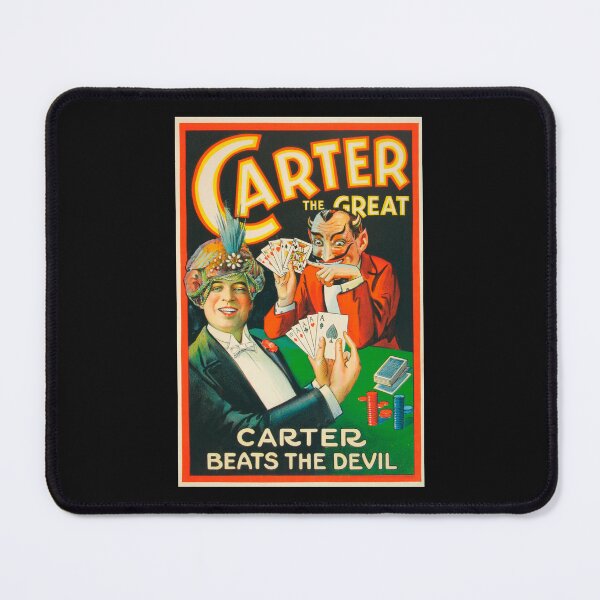 Item preview, Carter Beats the Devil Carter the Great Stone Lithograph Magician's Poster c. 1900 designed and sold by Wabojeg.