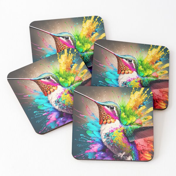 Item preview, Color Bursting Hummingbird designed and sold by drawbey.