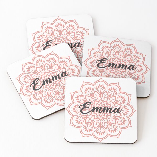 Item preview, Burnt Coral Mandala Personalized Name - Emma  designed and sold by MysticMagpie.