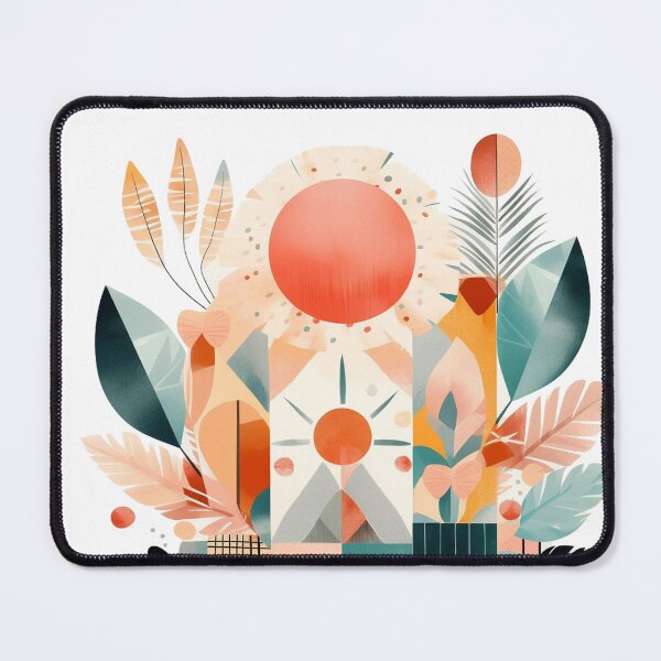 Item preview, Boho minimal abstract art of sunset in a desert designed and sold by ArchanaAsh.