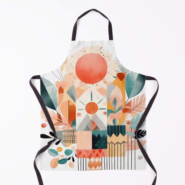 Item preview, Boho minimal abstract art of sunset in a desert designed and sold by ArchanaAsh.