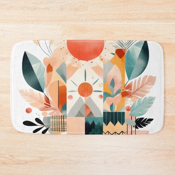Item preview, Boho minimal abstract art of sunset in a desert designed and sold by ArchanaAsh.