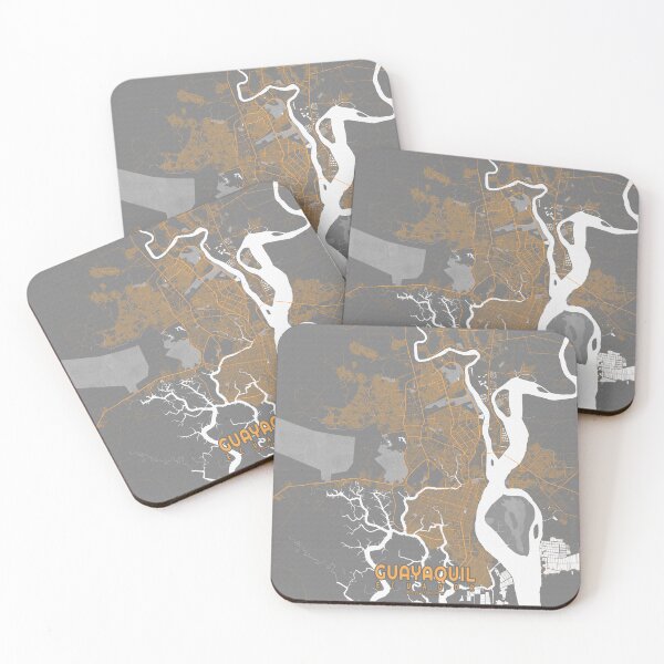 Item preview, Guayaquil City Map of Ecuador - Bauhaus designed and sold by deMAP.