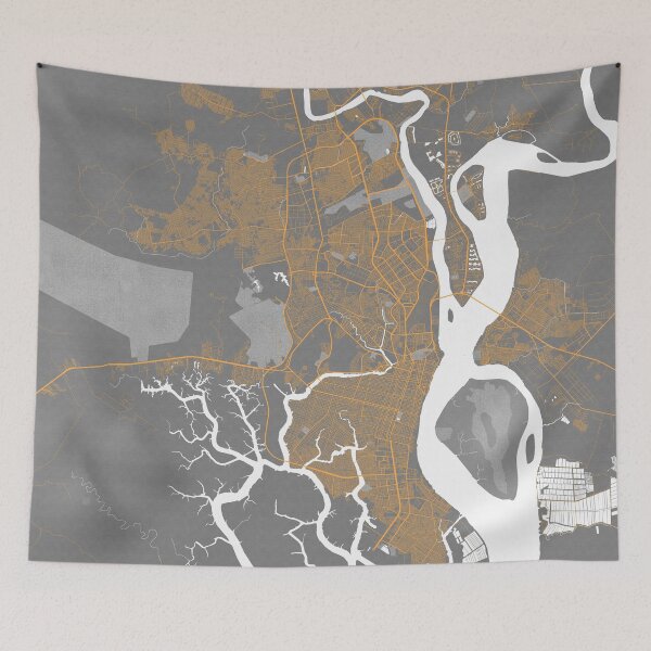 Item preview, Guayaquil City Map of Ecuador - Bauhaus designed and sold by deMAP.