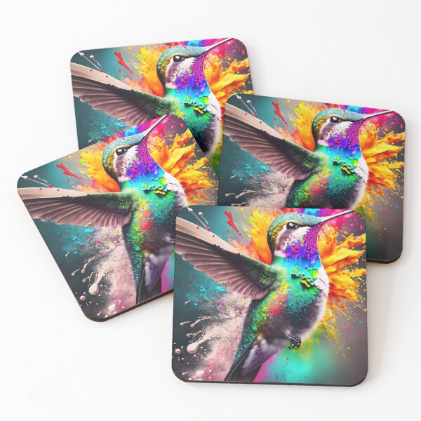 Item preview, Color Bursting Hummingbird 3 designed and sold by drawbey.
