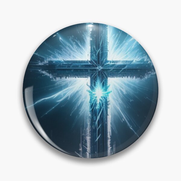 Item preview, Divine Illumination: Lightning-Struck Cross designed and sold by CreateUniverse.
