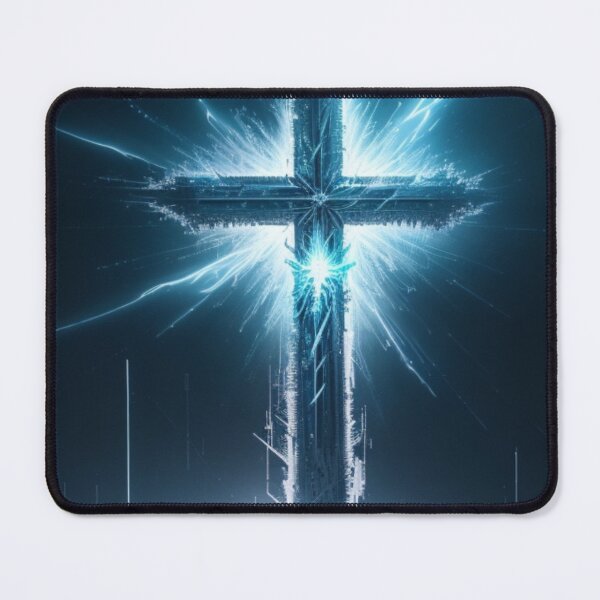 Item preview, Divine Illumination: Lightning-Struck Cross designed and sold by CreateUniverse.