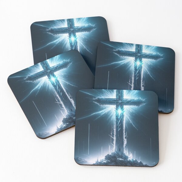 Item preview, Divine Illumination: Lightning-Struck Cross designed and sold by CreateUniverse.