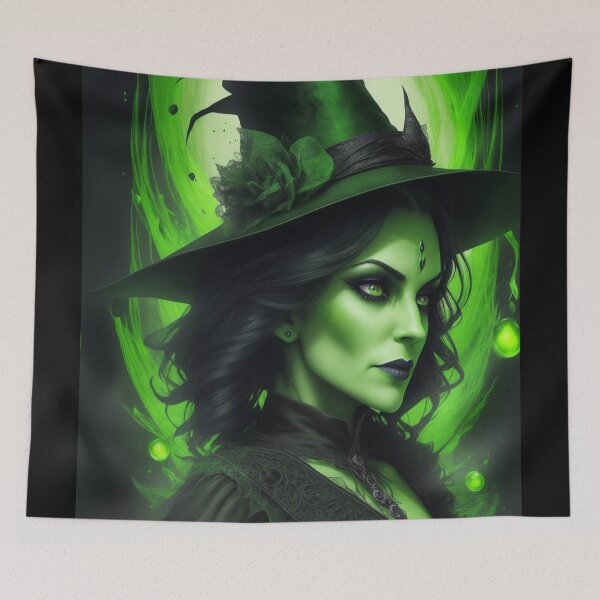 Item preview, Elphaba The Wicked Witch of the West Wizard Of Oz Inspired Art designed and sold by CDC40.