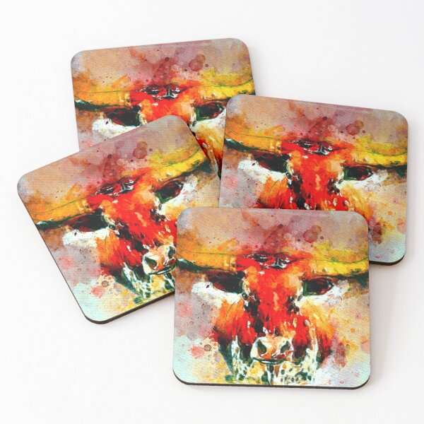 Item preview, Watercolor Longhorn designed and sold by Daniel Janda.