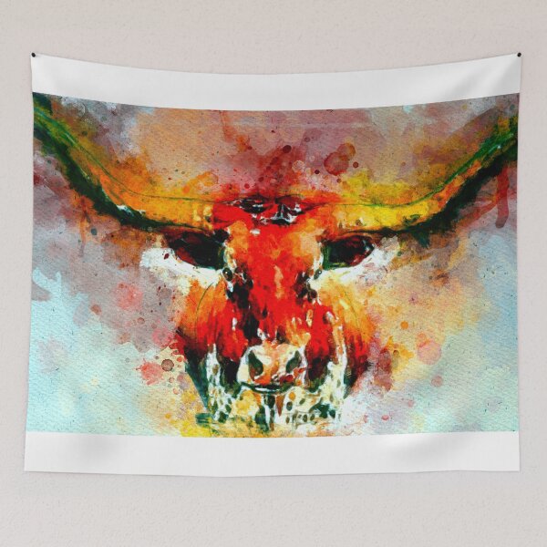 Item preview, Watercolor Longhorn designed and sold by Daniel Janda.