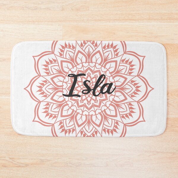 Item preview, Burnt Coral Mandala Personalized Name - Isla designed and sold by MysticMagpie.