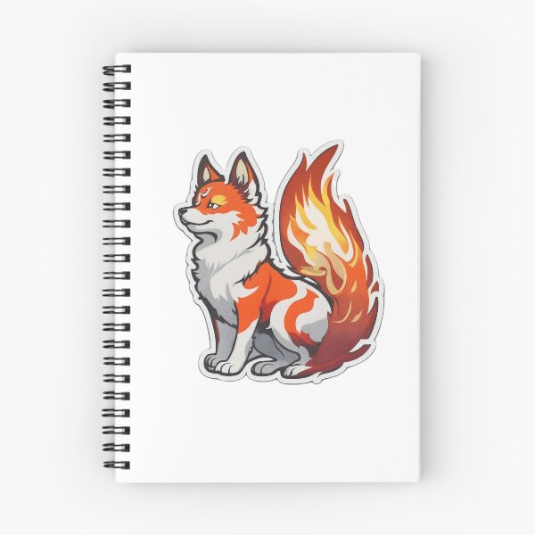 Item preview, Sticker Chiba Dog Tail Flame designed and sold by AniDogCat.