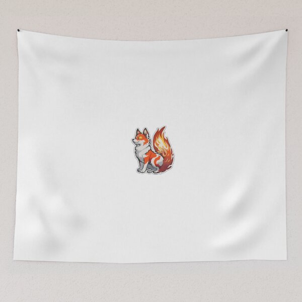 Item preview, Sticker Chiba Dog Tail Flame designed and sold by AniDogCat.