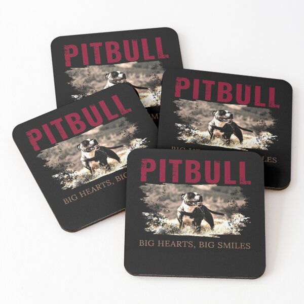 Item preview, PITBULL - big hearts big smiles - cool red design designed and sold by DarkDesign69.