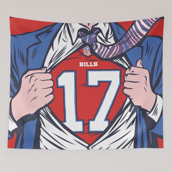 Item preview, Buffalo Football Mafia Super Hero Pop Art Comic Book Style Design designed and sold by Southtowns Carl.