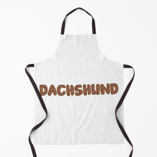 Item preview, Dachshund text Shaped Like Chocolate Donuts designed and sold by DonutsWords.