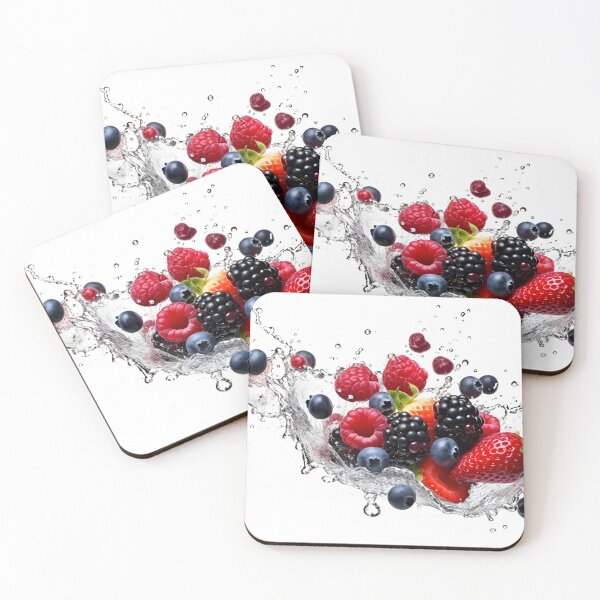 Item preview, Fruit mix flying in water splash on white background designed and sold by LubosChlubny.