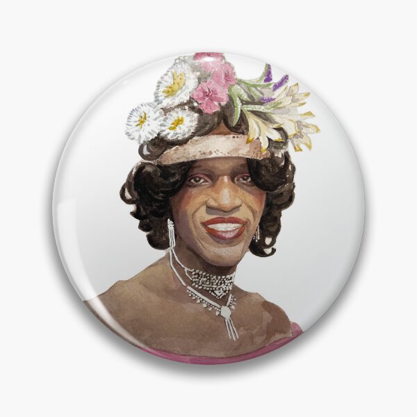 Item preview, Marsha P. Johnson Watercolor Painting  designed and sold by Vangoghandloveyourself.