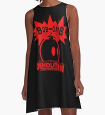 Bob-Omb Demolition red A-Line Dress