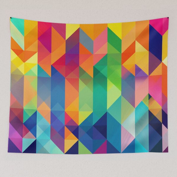 Item preview, Colorful abstract background pettern Color decorative element Geometric pop art designed and sold by PinkPinkArts.
