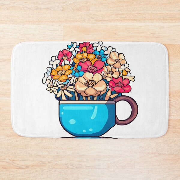 Item preview, little cup with flowers designed and sold by miguel-ozz.
