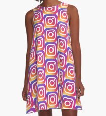Instagram (Logo) A-Linien Kleid