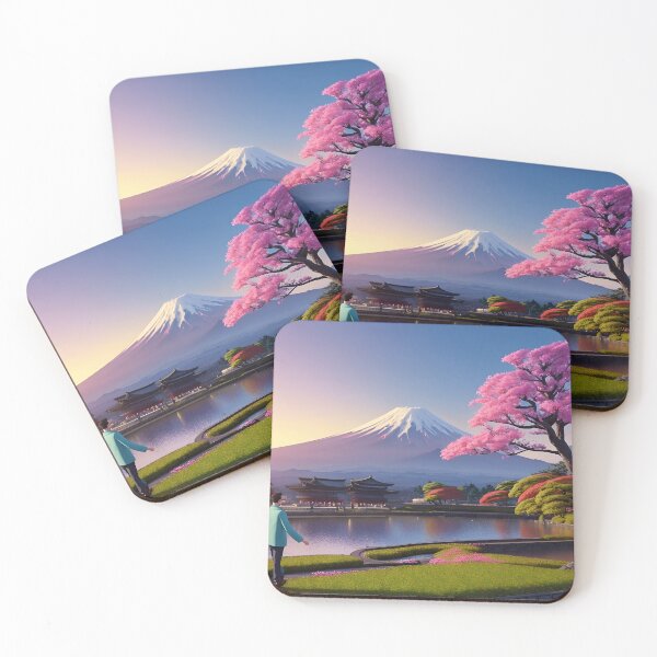 Item preview, mount fuji and sakura designed and sold by MrPandaidk.