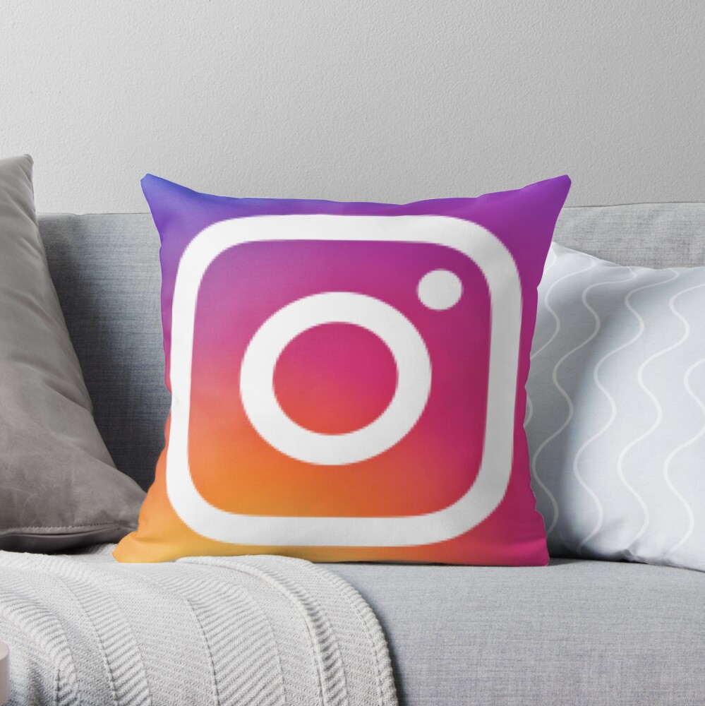 Instagram (Logo) Throw Pillow