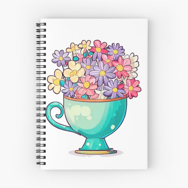 Item preview, Little cup with many flowers designed and sold by miguel-ozz.
