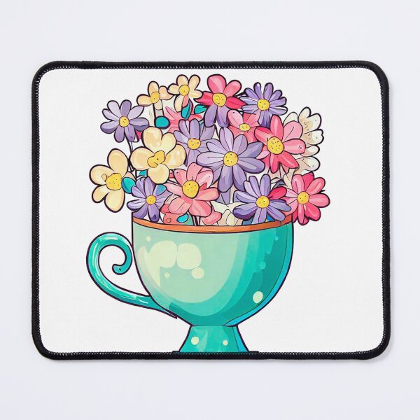 Item preview, Little cup with many flowers designed and sold by miguel-ozz.