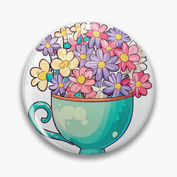 Item preview, Little cup with many flowers designed and sold by miguel-ozz.