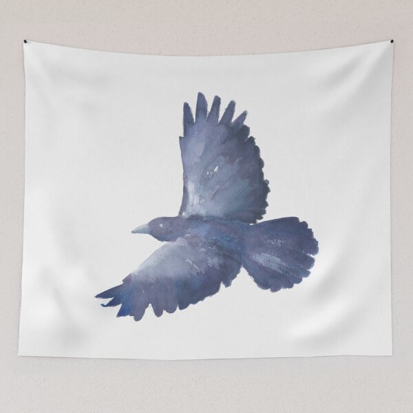 Item preview, Crow, watercolor painting designed and sold by SharonRoseR.
