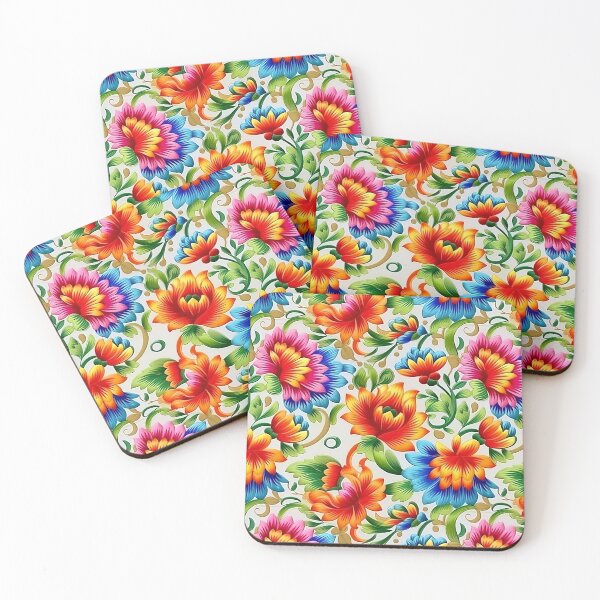 Item preview, Vivid Flower pattern designed and sold by ArtfulVixen.