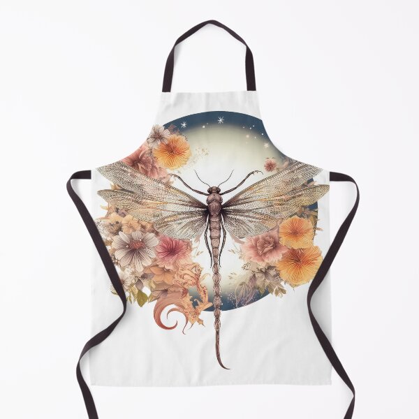 Item preview, Dragonfly and Flowers Symbolic Tranquility and Aesthetic Elegance designed and sold by cece4410.