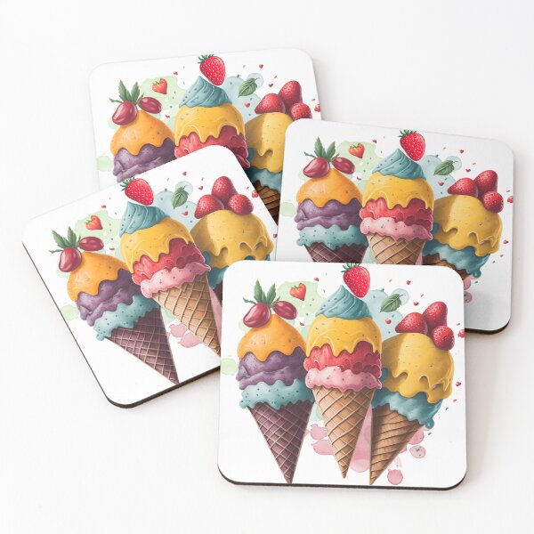 Item preview, Ice-cream and strawberries designed and sold by Acim0.