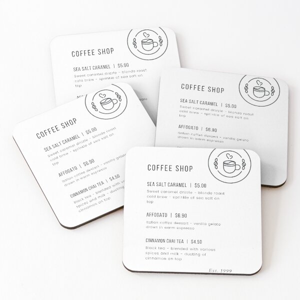 Item preview, Coffee Shop Menu designed and sold by Thekatdidit.