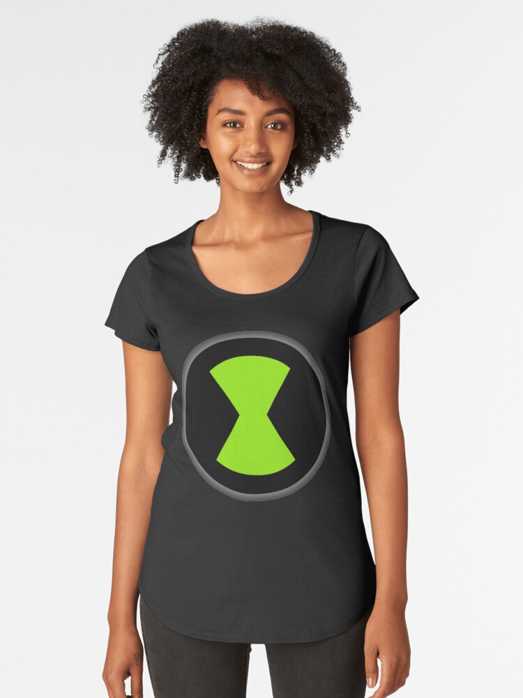 ben 10 omnitrix logo women s premium t shirt by purrfectcatnoir