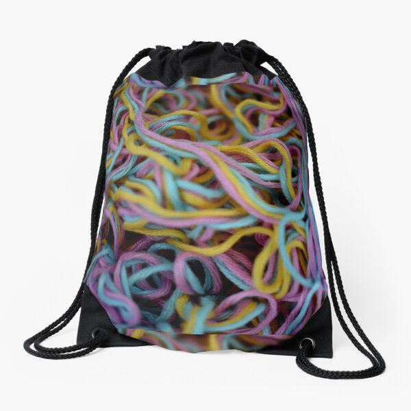 Pastel Tangles Drawstring Bag
