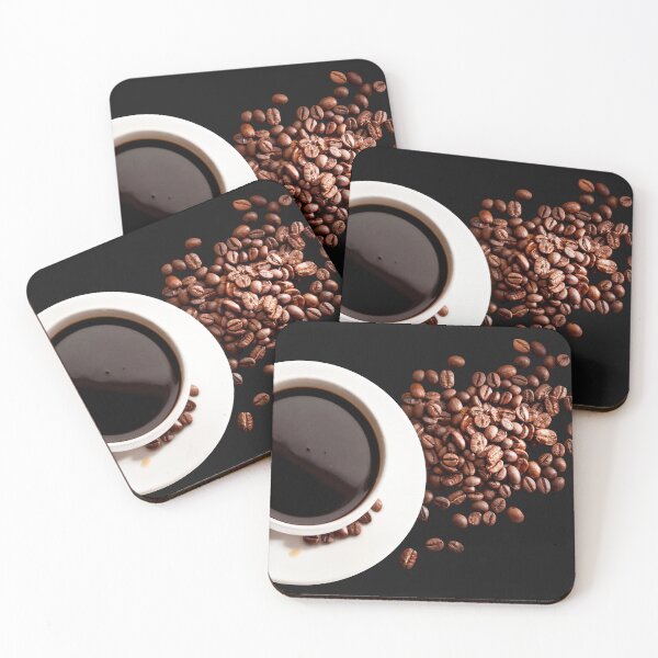 Artikelvorschau, Schwarzer Kaffee und Kaffeebohnen entworfen und verkauft von PC-artist.