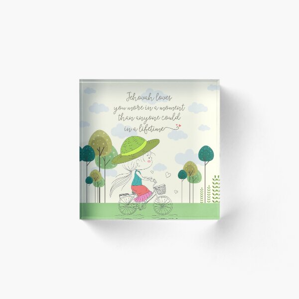 Jehovah Loves You Acrylic Block
