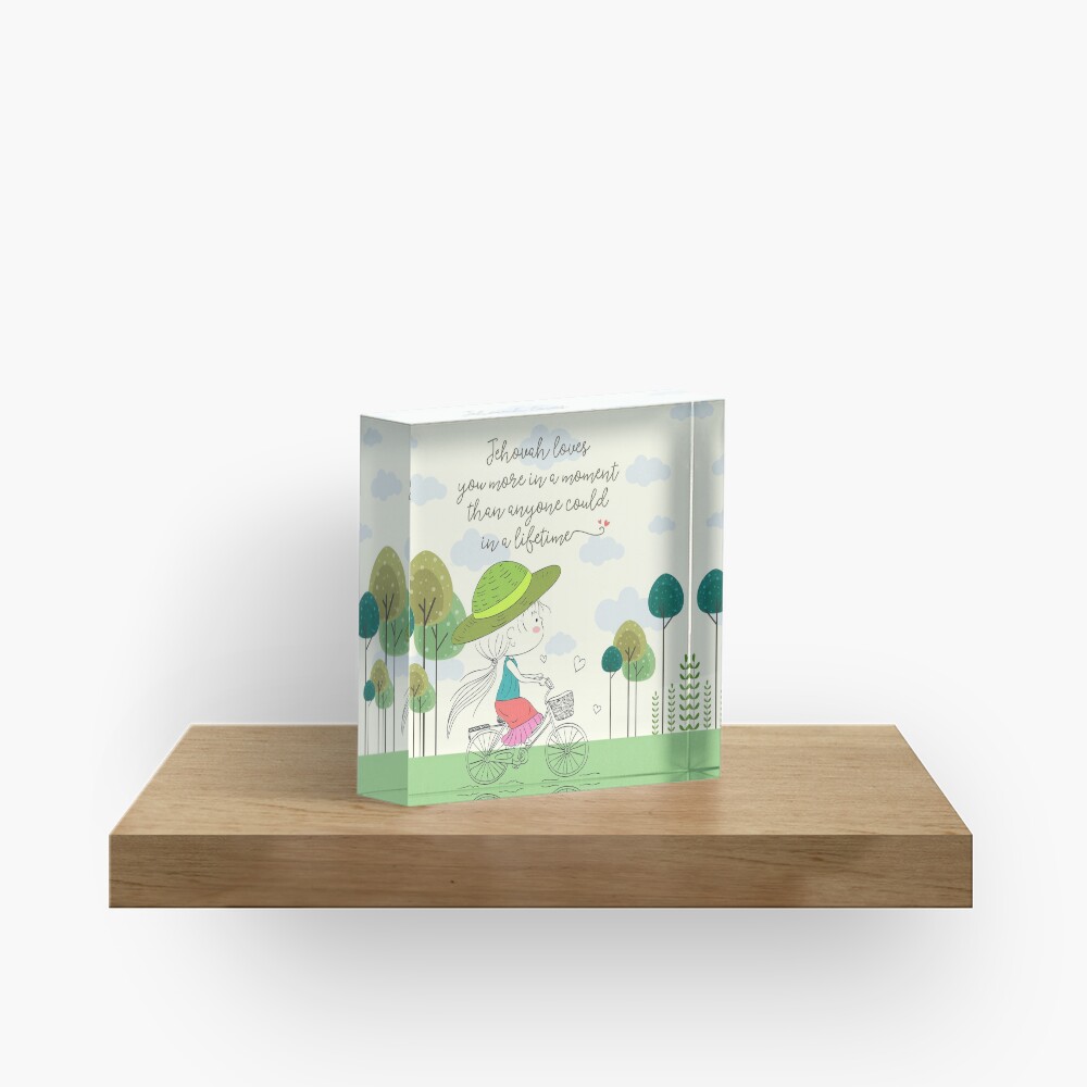 Jehovah Loves You Acrylic Block