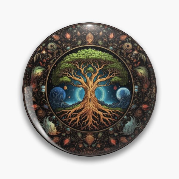 Artikelvorschau, Cosmic Moon Balance | Black | Yggdrasil Mythic Tree entworfen und verkauft von FantasySoul.