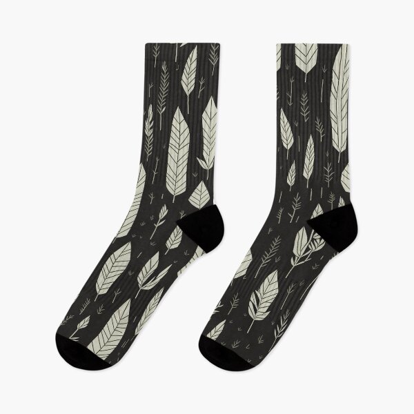 Item preview, Minimal Leaf Monotone Boho Digital Art designed and sold by CXJStudio.