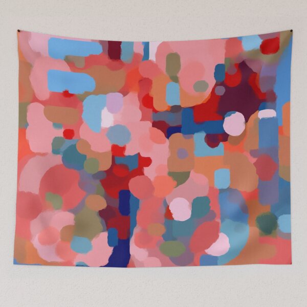 Item preview, Colorful abstract background pettern Color decorative element Geometric pop art designed and sold by PinkPinkArts.