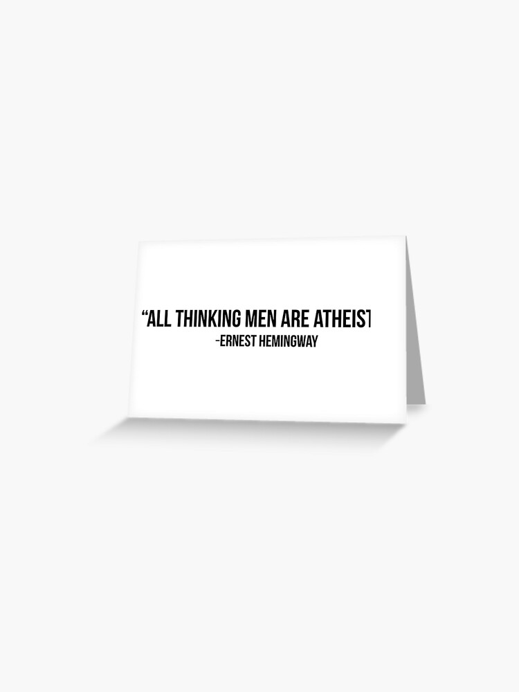 ATHEIST All thinking men are Atheists' Travel Mug