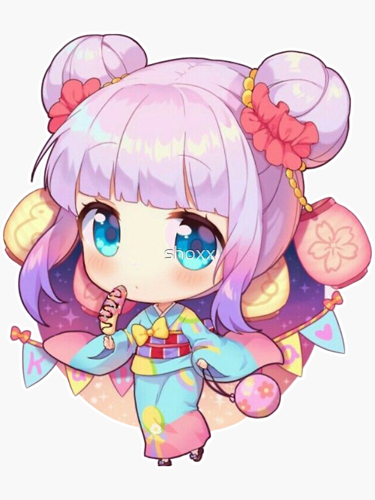 "Kanna Kamui - New Years Kimono" Sticker by shoxx | Redbubble